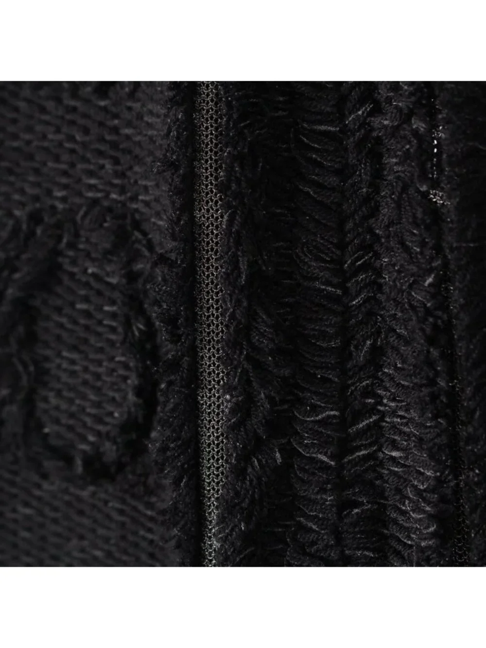 Louis Vuitton Fringe Knit Skirt Nicolas Ghesquiere by Black Moss Green XS
